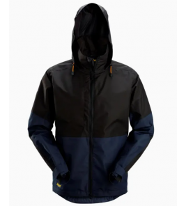 SNICKERS 1304 WATERDICHT SHELL JACK (REGENJAS) BLAUW - ZWART (9504), MAAT M
