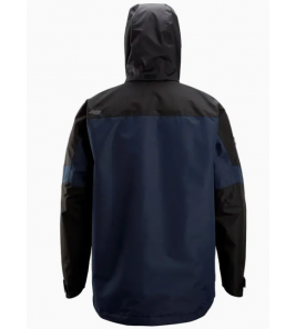 SNICKERS 1304 WATERDICHT SHELL JACK (REGENJAS) BLAUW - ZWART (9504), MAAT M