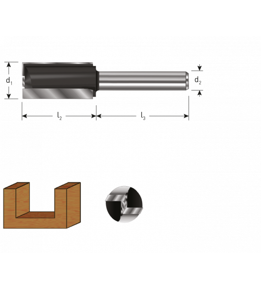 HM GROEFFREES MET GRONDSNIJDER, GOLD-LINE, ø18X35X55, D2=12