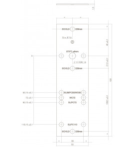 BOORSJABLOON INTERSTEEL TBV NOKKENGARNITUREN BINNENDEURBESLAG RVS