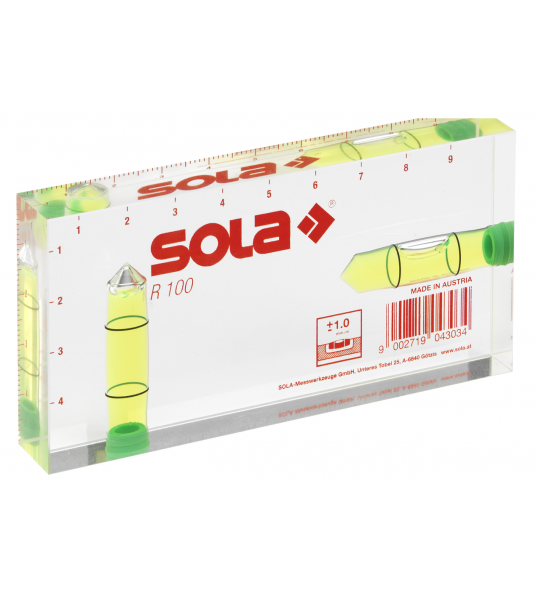 SOLA R100 GROEN ARCHITECTENWATERPAS MET SCHAALVERDELING