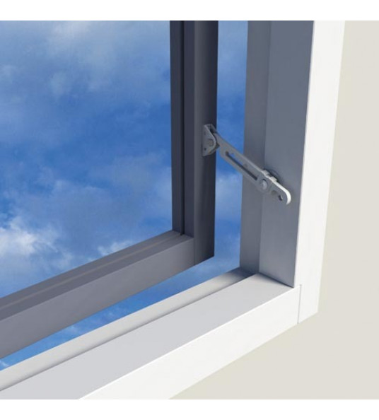 SECUMAX RAAMUITZETTER 720 - BUITENDRAAIENDE RAMEN - WIT