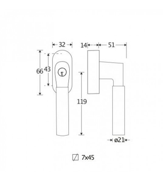 DK SLUITING BAUHAUS-STYLE MGN