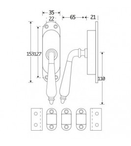 KRUKESPAGNOLET LS ANTIQUE MGN/EBBEN