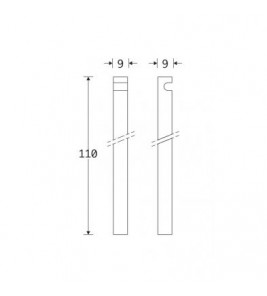 KRUK/POMP ESPAGNOLETSTANG Q9X1100MM MGO