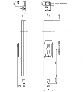 50921400000 VEILIGHEIDSOPBOUWESPAGNOLET, SKG***, LENGTE 2400, INKORTBA