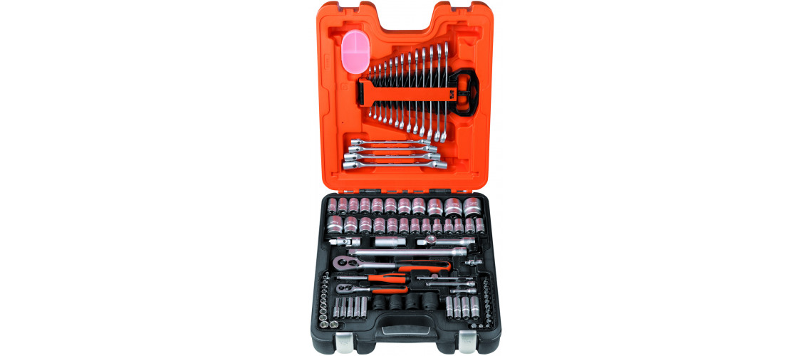 BAHCO DOPPENSET 1/4" + 1/2" 94 DELIG IN KOFFER