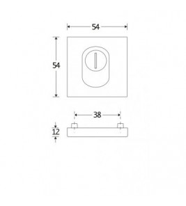 SKG CILINDERROZET BAUHAUS BU MMC KERNT.