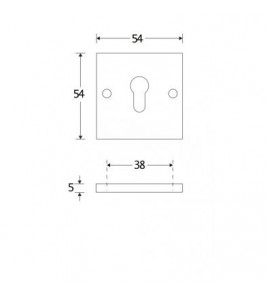 SKG CILINDERROZET BAUHAUS-STYLE BI MTO