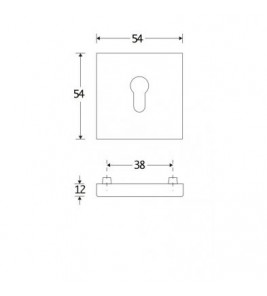 SKG CILINDERROZET BAUHAUS-STYLE BU MTO
