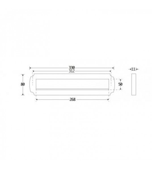 BRIEFPLAAT ART-NOUVEAU MGC