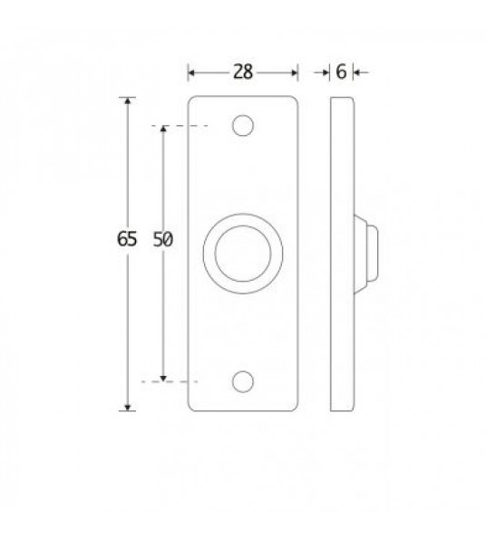 BELDRUKKER ELEGANT RECHTHOEK MMZ