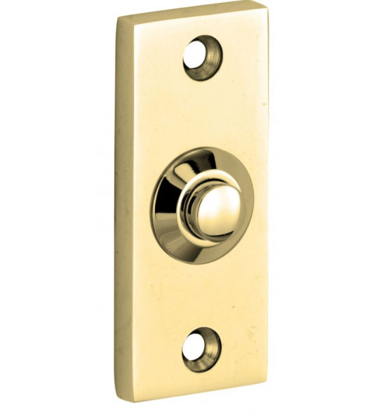 MI SATORI BELDRUKKER RECHTHOEK 65X27 MM MESSING ONGELAKT