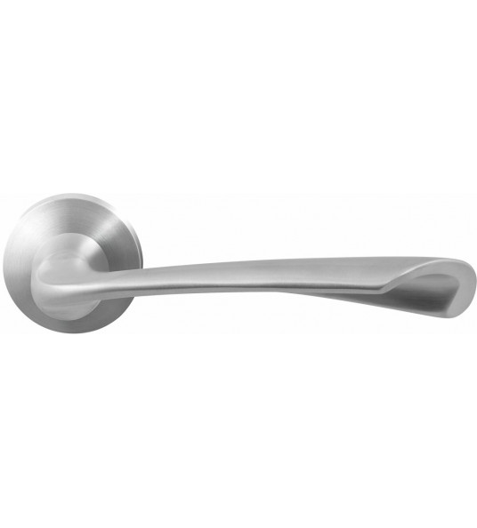 GPF3120.09-00 KORE DEURKRUK OP RONDE ROZET RVS, 50X8MM