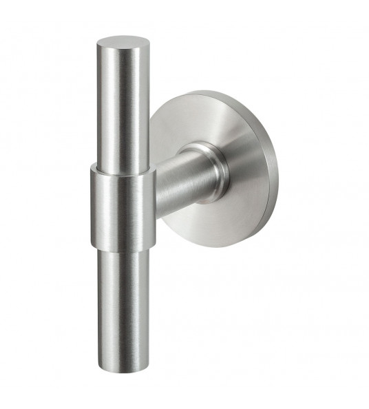 GPF3046.09-05 HIPI DEUX KRUISKNOP OP RONDE ROZET VAST INCL. KNOPVASTZETTER RVS, 50X6MM