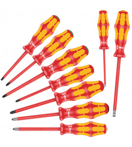 WERA SCHROEVENDRAAIERS VDE VARIO 9-DELIG 160 I/162 I/167 I/9 KRAFTFORM PLUS 100