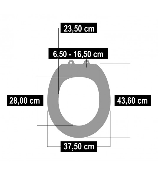 PREMIUM 3 WC-BRIL TOILETBRIL SC AFNEEMBAAR WI (H.O.H. 6.5 - 16.5 CM)
