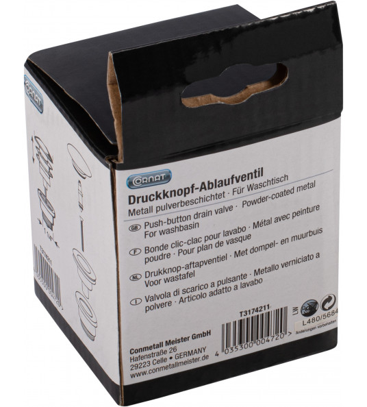 AFVOERPLUG CLICKER VOOR WASTAFEL 1 1/4" CHROOM AFVOERPLUG CLICKER VOOR WASTAFEL 1 1/4" CHROOM