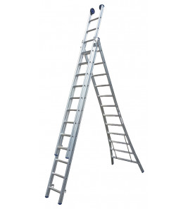 REFORM LADDER 3X12 UITGEBOGEN GEANODISEERD + TOPROLLEN REFORM LADDER 3X12 UITGEBOGEN GEANODISEERD + TOPROLLEN