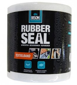 BISON RUBBER SEAL TEXTIELBAND 10CM X 10 METER BISON RUBBER SEAL TEXTIELBAND 10CM X 10 METER