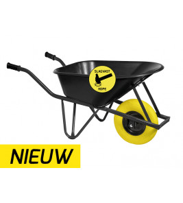 BOUW KRUIWAGEN HDPE 85 L OVALE BUIS SOFTWIEL