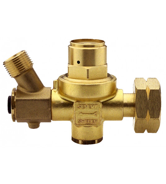 SIEVERT REDUCEER/SLANGBREUKVENTIEL 2 BAR SHELL