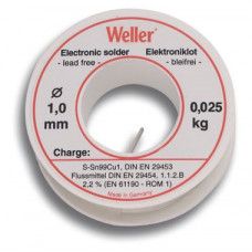 WELLER EL99-1-25 SOLDEERTIN, 1MM, 25G, LOODVRIJ