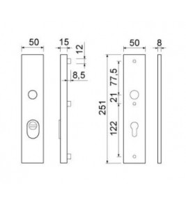 AMI VEILIGHEIDSSCHILD LOS BINNENZIJDE 251/50/8 PC 72 F1