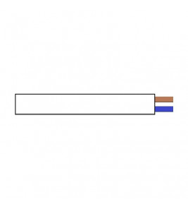 10 METER RONDSNOER 2X0,75-QMM WIT