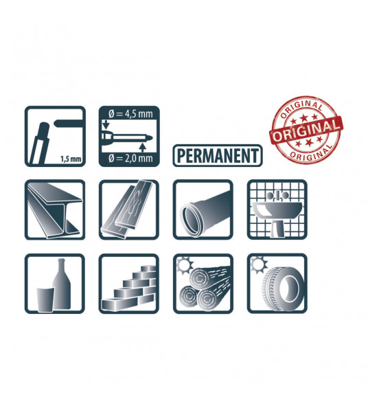 PICA 150/41 MARKEERSTIFT VOOR DIEPE GATEN BLAUW