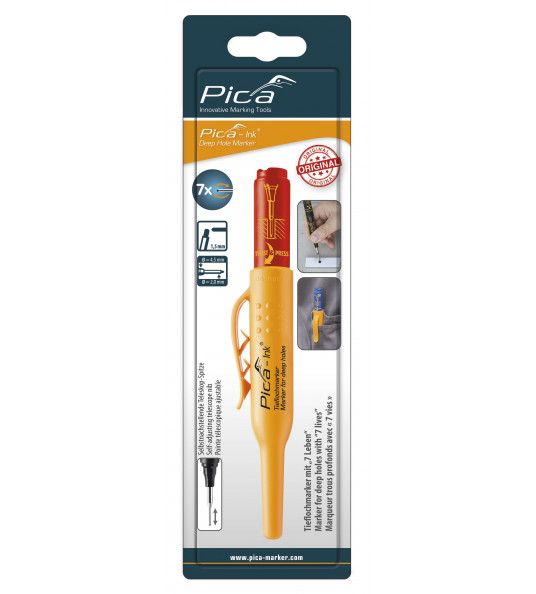 PICA 150/40 MARKEERSTIFT VOOR DIEPE GATEN ROOD PICA 150/40 MARKEERSTIFT VOOR DIEPE GATEN ROOD