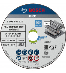 5X SLIJPSCHIJF GWS 10,8, 76X1X10 MM 5X SLIJPSCHIJF GWS 10,8, 76X1X10 MM