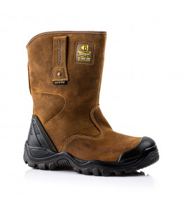 BSH010BR WERKLAARS S3 DARK BROWN CRAZY HORSE ANTISLIP WATERDICHT MT 41