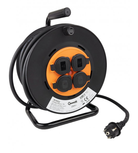 KABELHASPEL COMPACTMASTER 25 MTR. 3G2,5 H07RN-F ZWART NEOPREEN