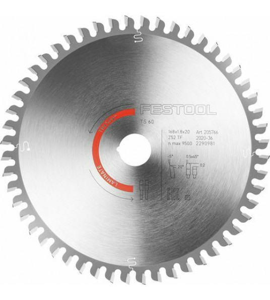 CIRKELZAAGBLAD LAMINAAT HPL(TRESPA) HW 168X1,8X20 TF 52TANDS CIRKELZAAGBLAD LAMINAAT HPL(TRESPA) HW 168X1,8X20 TF 52TANDS