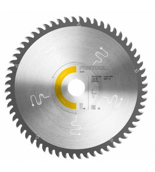 CIRKELZAAGBLAD HW 254X2,4X30 W60 CIRKELZAAGBLAD HW 254X2,4X30 W60