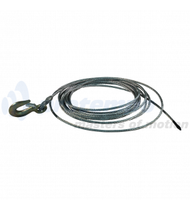 STAALKABEL MET HAAK Ø8MM 12M STAALKABEL MET HAAK Ø8MM 12M