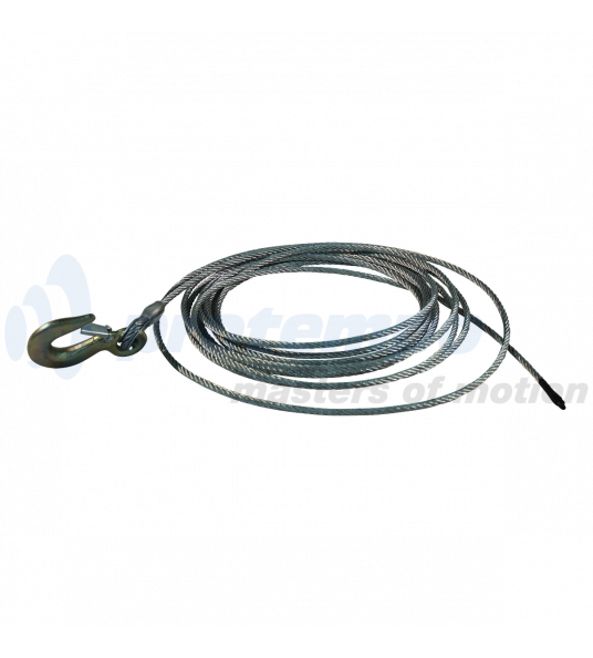 STAALKABEL MET HAAK Ø8MM 12M STAALKABEL MET HAAK Ø8MM 12M