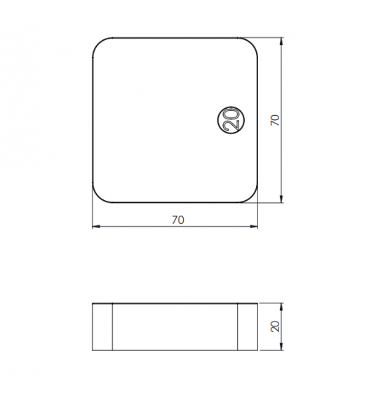 HOGEDRUKPLAAT ABS 70X70 X 20MM DIK HOGEDRUKPLAAT ABS 70X70 X 20MM DIK