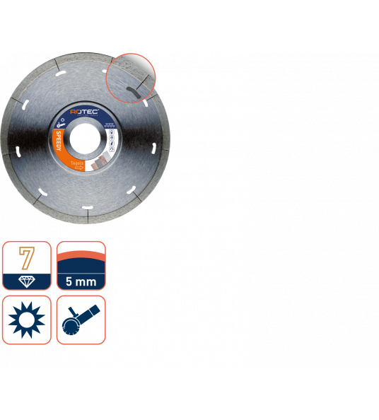 DIAMANTZAAGBLAD 'PYTHON 7' ø125X1,2Xø22,2MM