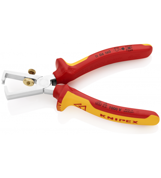 KNIPEX 11 06 160 AFSTRIPTANG + VEER COMFORT 160 MM VDE 1000V