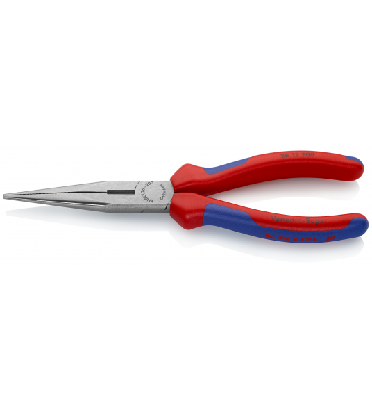 KNIPEX 26 12 200 TELEFOONTANG RECHT + ZIJSNIJKANTEN 200 MM