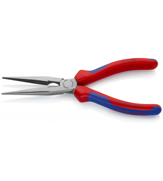 KNIPEX 26 12 200 TELEFOONTANG RECHT + ZIJSNIJKANTEN 200 MM