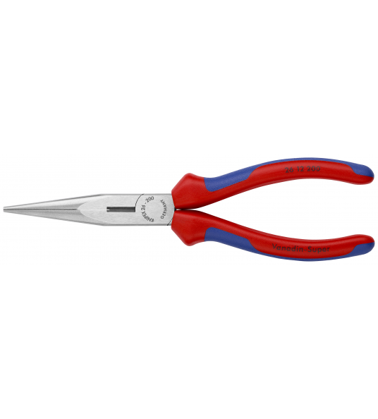 KNIPEX 26 12 200 TELEFOONTANG RECHT + ZIJSNIJKANTEN 200 MM