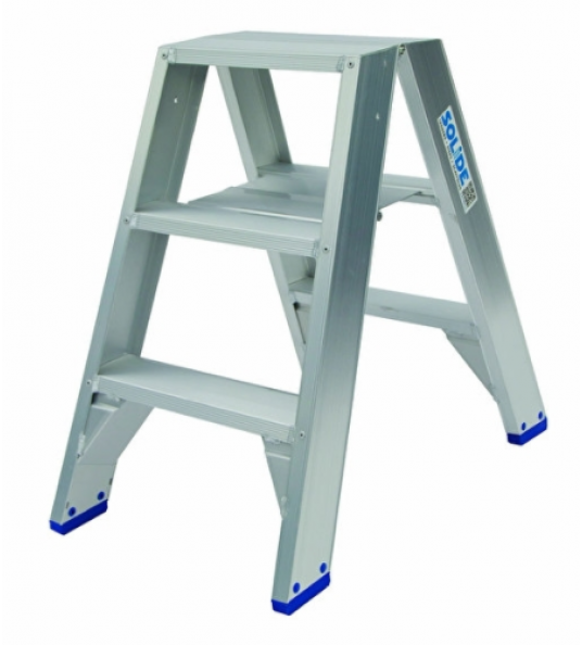 DUBBELE TRAPLADDER / 2 X 3 TREDEN DUBBELE TRAPLADDER / 2 X 3 TREDEN