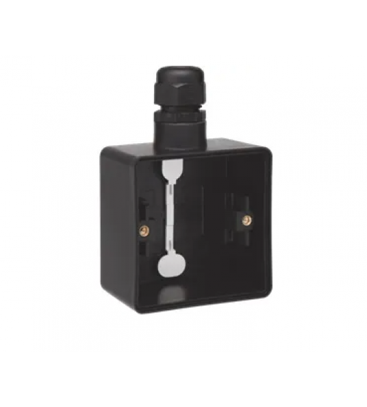 NIKO HYDRO OPBOUWDOOS LEEG 1V + 1 INGANG ZWART