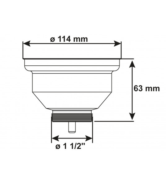AFVOERPLUG SPOELBAK AFSLUITBAAR (KORFPLUG) 1 1/2" (40MM) AFVOERPLUG SPOELBAK AFSLUITBAAR (KORFPLUG) 1 1/2" (40MM)