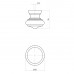 KNOP 25/38MM PADDESTOEL/RAND ESSENHOUT