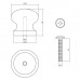 KNOP 30MM GRENENHOUT
