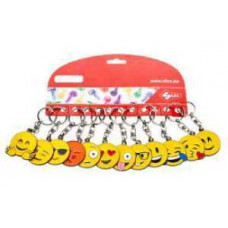 SLEUTELHANGER EMOJI SMILEY - ASSORTIMENT SET MET 12 STUKS